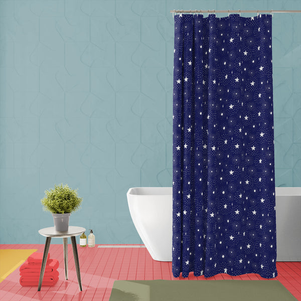 Hand Drawn Stars and Dots Washable Waterproof Shower Curtain-Shower Curtains-CUR_SH_EL-IC 5016734 IC 5016734, Abstract Expressionism, Abstracts, Astronomy, Baby, Bohemian, Children, Cosmology, Digital, Digital Art, Graphic, Hand Drawn, Illustrations, Kids, Modern Art, Patterns, Scandinavian, Semi Abstract, Signs, Signs and Symbols, Sketches, Space, Stars, hand, drawn, and, dots, washable, waterproof, polyester, shower, curtain, eyelets, pattern, galaxy, repeat, cute, line, outline, print, star, card, child,