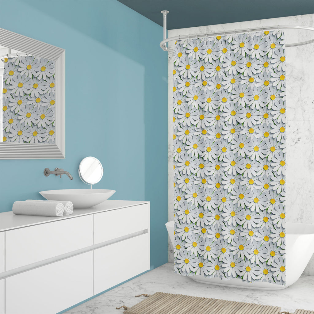 Floral 3D Pattern D2 Washable Waterproof Shower Curtain-Shower Curtains-CUR_SH_EL-IC 5016757 IC 5016757, 3D, Animated Cartoons, Black and White, Botanical, Caricature, Cartoons, Decorative, Digital, Digital Art, Floral, Flowers, Graphic, Illustrations, Modern Art, Nature, Patterns, Scenic, Seasons, White, pattern, d2, washable, waterproof, shower, curtain, flower, paper, daisy, cut, spring, vector, cartoon, background, blooming, green, modern, style, summer, wallpaper, backdrop, bloom, blossom, camomile, ch