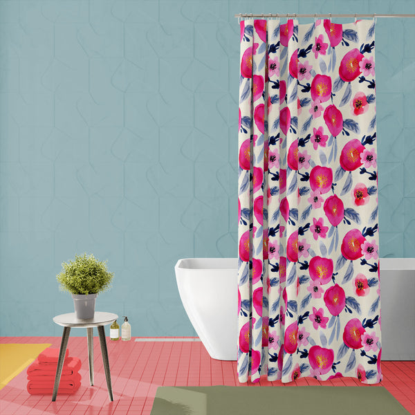 Watercolor Floral Pattern D59 Washable Waterproof Shower Curtain-Shower Curtains-CUR_SH_EL-IC 5016774 IC 5016774, Ancient, Art and Paintings, Botanical, Floral, Flowers, Gouache, Historical, Illustrations, Medieval, Nature, Patterns, Scenic, Signs, Signs and Symbols, Vintage, Watercolour, watercolor, pattern, d59, washable, waterproof, polyester, shower, curtain, eyelets, illustration, seamless, summer, art, backdrop, background, beige, bloom, design, flower, garden, leaf, paint, paper, petal, pink, poppy, 