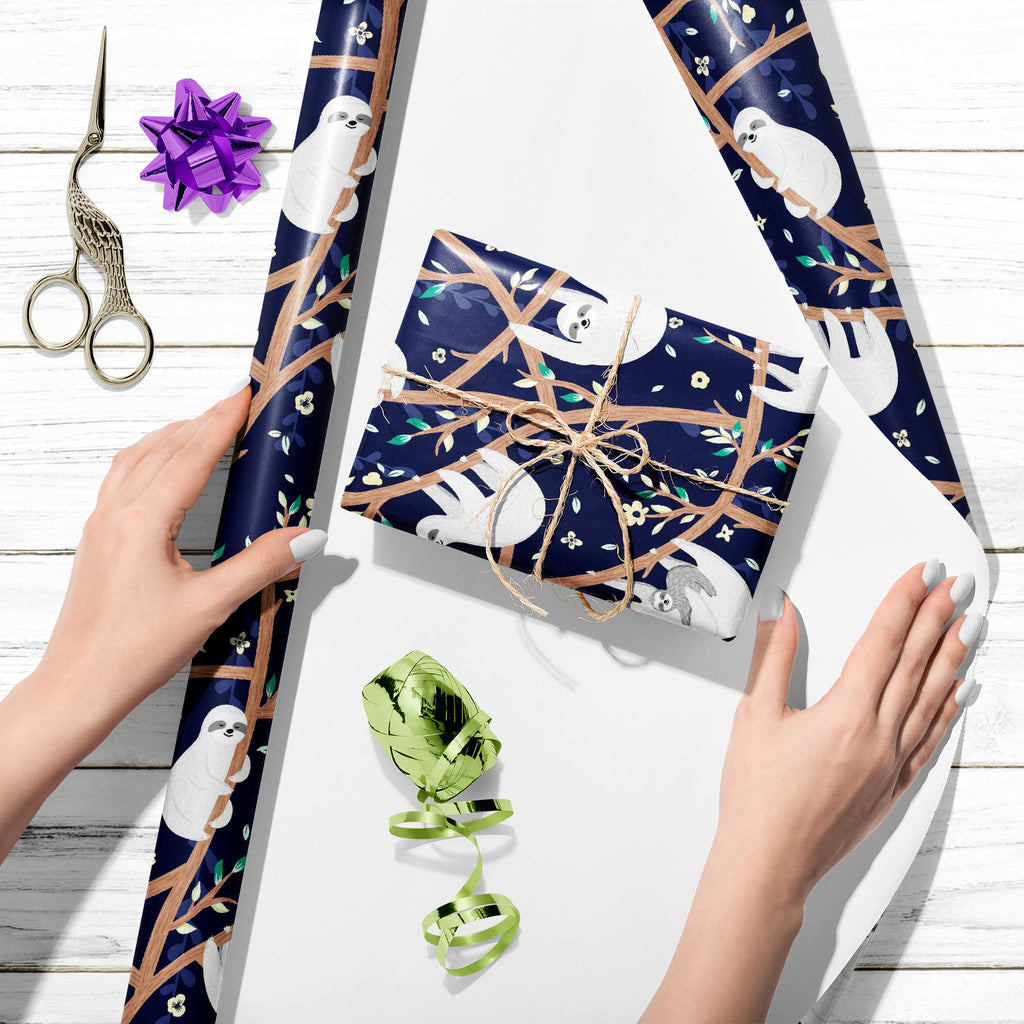 Baby Sloth Hanging on Tree Art & Craft Gift Wrapping Paper-Wrapping Papers-WRP_PP-IC 5016779 IC 5016779, Animals, Animated Cartoons, Baby, Botanical, Caricature, Cartoons, Children, Decorative, Digital, Digital Art, Fashion, Floral, Flowers, Graphic, Hand Drawn, Hawaiian, Illustrations, Kids, Nature, Patterns, Scenic, Signs, Signs and Symbols, Tropical, sloth, hanging, on, tree, art, craft, gift, wrapping, paper, pattern, animal, seamless, cartoon, bear, cute, vector, background, card, jungle, print, repeat