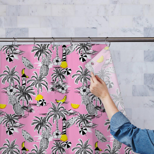 Island Landscape Washable Waterproof Shower Curtain-Shower Curtains-CUR_SH_EL-IC 5016786 IC 5016786, Art and Paintings, Automobiles, Botanical, Digital, Digital Art, Drawing, Fashion, Floral, Flowers, Graphic, Hawaiian, Illustrations, Landscapes, Nature, Patterns, Scenic, Signs, Signs and Symbols, Transportation, Travel, Tropical, Vehicles, island, landscape, washable, waterproof, polyester, shower, curtain, eyelets, pattern, coconut, flower, tree, seamless, vector, art, background, beach, beautiful, blue, 