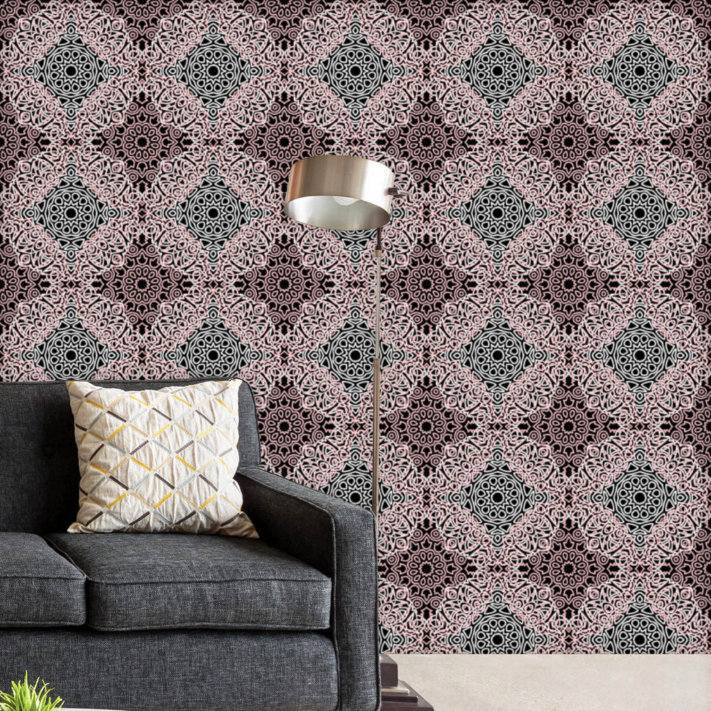 Damask Ethnic Mandala D2 Wallpaper Roll-Wallpapers Peel & Stick-WAL_PA-IC 5016797 IC 5016797, Abstract Expressionism, Abstracts, African, Allah, Ancient, Arabic, Art and Paintings, Asian, Aztec, Bohemian, Botanical, Culture, Damask, Digital, Digital Art, Ethnic, Floral, Flowers, Folk Art, Geometric, Geometric Abstraction, Graphic, Grid Art, Historical, Illustrations, Indian, Islam, Mandala, Medieval, Mexican, Moroccan, Nature, Patterns, Pets, Retro, Semi Abstract, Signs, Signs and Symbols, Traditional, Trib