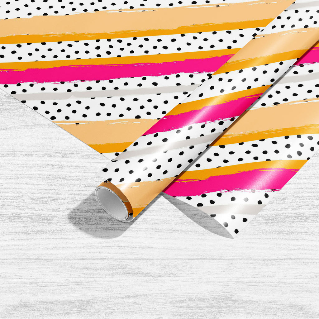 Abstract Stripes Dots D2 Art & Craft Gift Wrapping Paper-Wrapping Papers-WRP_PP-IC 5016829 IC 5016829, Abstract Expressionism, Abstracts, Ancient, Art and Paintings, Bohemian, Digital, Digital Art, Dots, Drawing, Fashion, Geometric, Geometric Abstraction, Graphic, Historical, Illustrations, Medieval, Modern Art, Patterns, Scandinavian, Semi Abstract, Stripes, Vintage, Watercolour, abstract, d2, art, craft, gift, wrapping, paper, artistic, background, boho, brush, card, creative, decoration, dot, drawn, eleg