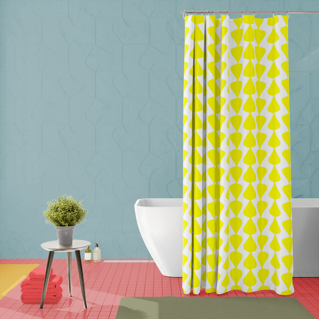 Yellow White Modern Style Washable Waterproof Shower Curtain-Shower Curtains-CUR_SH_EL-IC 5016842 IC 5016842, Abstract Expressionism, Abstracts, Art and Paintings, Black and White, Digital, Digital Art, Drawing, Fashion, Graphic, Illustrations, Modern Art, Paintings, Patterns, Pets, Semi Abstract, Signs, Signs and Symbols, White, yellow, modern, style, washable, waterproof, shower, curtain, pattern, abstract, big, blanket, blinds, bright, carpet, cloth, clothes, composition, contemporary, cover, curtains, d