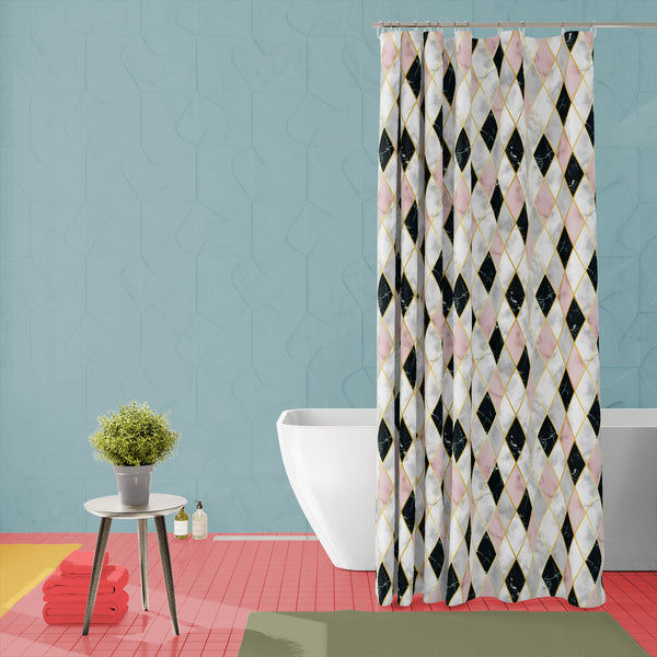 Marble with Pink Golden Lines Washable Waterproof Shower Curtain-Shower Curtains-CUR_SH_EL-IC 5016846 IC 5016846, Abstract Expressionism, Abstracts, Art and Paintings, Black, Black and White, Bling, Digital, Digital Art, Fashion, Geometric, Geometric Abstraction, Graphic, Illustrations, Kitchen, Marble, Marble and Stone, Modern Art, Patterns, Semi Abstract, Signs, Signs and Symbols, White, Metallic, with, pink, golden, lines, washable, waterproof, polyester, shower, curtain, eyelets, pattern, seamless, gold