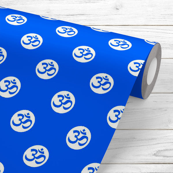 Hindu Religious Om Wallpaper Roll-Wallpapers Peel & Stick-WAL_PA-IC 5016869 IC 5016869, Asian, Buddhism, Circle, Geometric, Geometric Abstraction, God Buddha, Health, Hinduism, Icons, Illustrations, Indian, Patterns, Religion, Religious, Signs, Signs and Symbols, Spiritual, Symbols, hindu, om, peel, stick, vinyl, wallpaper, roll, non-pvc, self-adhesive, eco-friendly, water-repellent, scratch-resistant, advertising, alternative, asia, aum, background, belief, buddha, communication, composition, concepts, des