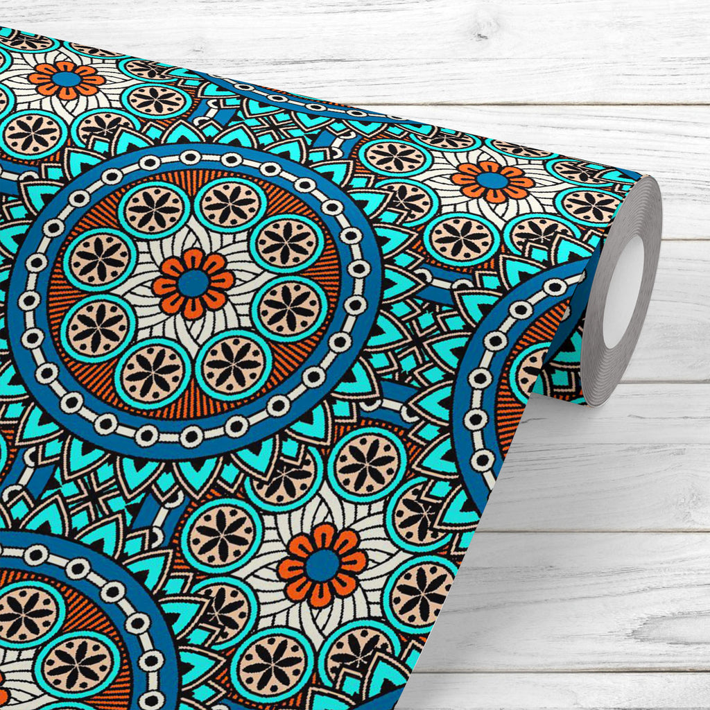 Abstract Mandala Pattern Wallpaper Roll-Wallpapers Peel & Stick-WAL_PA-IC 5016881 IC 5016881, Abstract Expressionism, Abstracts, Art and Paintings, Bohemian, Botanical, Culture, Ethnic, Fashion, Floral, Flowers, Geometric, Geometric Abstraction, Illustrations, Indian, Mandala, Nature, Patterns, Retro, Semi Abstract, Signs, Signs and Symbols, Traditional, Tribal, Turkish, World Culture, abstract, pattern, wallpaper, roll, arab, art, background, clown, color, colorful, decor, design, element, fabric, illustra