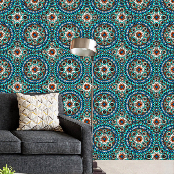 Abstract Mandala Pattern Wallpaper Roll-Wallpapers Peel & Stick-WAL_PA-IC 5016881 IC 5016881, Abstract Expressionism, Abstracts, Art and Paintings, Bohemian, Botanical, Culture, Ethnic, Fashion, Floral, Flowers, Geometric, Geometric Abstraction, Illustrations, Indian, Mandala, Nature, Patterns, Retro, Semi Abstract, Signs, Signs and Symbols, Traditional, Tribal, Turkish, World Culture, abstract, pattern, peel, stick, vinyl, wallpaper, roll, non-pvc, self-adhesive, eco-friendly, water-repellent, scratch-resi