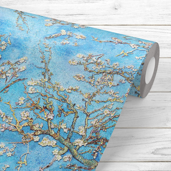 3D Almond Blossoms by Vincent Van Gogh Wallpaper Roll-Wallpapers Peel & Stick-WAL_PA-IC 5016884 IC 5016884, 3D, Abstract Expressionism, Abstracts, Art and Paintings, Botanical, Drawing, Floral, Flowers, Illustrations, Modern Art, Nature, Patterns, Semi Abstract, Signs, Signs and Symbols, almond, blossoms, by, vincent, van, gogh, peel, stick, vinyl, wallpaper, roll, non-pvc, self-adhesive, eco-friendly, water-repellent, scratch-resistant, seamless, pattern, background, paint, tree, abstract, design, art, bra