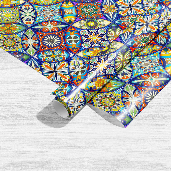 Ethnic Floral Mandala D2 Art & Craft Gift Wrapping Paper-Wrapping Papers-WRP_PP-IC 5016924 IC 5016924, Abstract Expressionism, Abstracts, African, Allah, Ancient, Arabic, Art and Paintings, Asian, Aztec, Bohemian, Botanical, Circle, Culture, Decorative, Ethnic, Floral, Flowers, Geometric, Geometric Abstraction, Historical, Illustrations, Indian, Islam, Mandala, Medieval, Moroccan, Nature, Patterns, Pets, Retro, Semi Abstract, Signs, Signs and Symbols, Traditional, Tribal, Turkish, Vintage, World Culture, d2