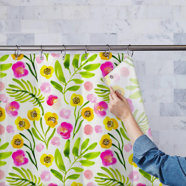 Watercolor Floral Pattern D70 Washable Waterproof Shower Curtain-Shower Curtains-CUR_SH_EL-IC 5016943 IC 5016943, Ancient, Art and Paintings, Botanical, Floral, Flowers, Gouache, Historical, Illustrations, Medieval, Nature, Patterns, Scenic, Signs, Signs and Symbols, Vintage, Watercolour, watercolor, pattern, d70, washable, waterproof, polyester, shower, curtain, eyelets, art, backdrop, background, beige, bloom, blossom, bouquet, decoration, design, flower, garden, green, illustration, leaf, ornament, paint