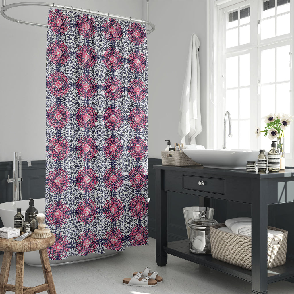 Ethnic Orient Washable Waterproof Shower Curtain-Shower Curtains-CUR_SH_EL-IC 5016955 IC 5016955, Abstract Expressionism, Abstracts, African, Allah, Ancient, Arabic, Art and Paintings, Asian, Aztec, Bohemian, Botanical, Culture, Damask, Digital, Digital Art, Ethnic, Floral, Flowers, Folk Art, Geometric, Geometric Abstraction, Graphic, Grid Art, Historical, Illustrations, Indian, Islam, Mandala, Medieval, Mexican, Moroccan, Nature, Patterns, Pets, Retro, Semi Abstract, Signs, Signs and Symbols, Traditional, 