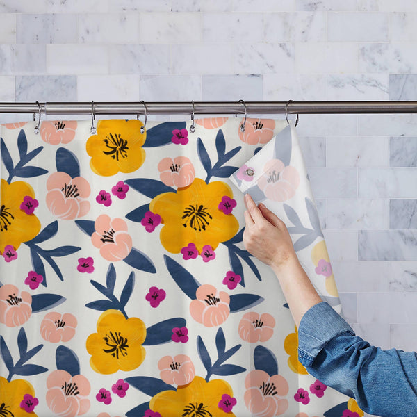 Colorful Floral Pattern D2 Washable Waterproof Shower Curtain-Shower Curtains-CUR_SH_EL-IC 5016985 IC 5016985, Art and Paintings, Botanical, Floral, Flowers, Gouache, Illustrations, Nature, Patterns, Scenic, Signs, Signs and Symbols, Watercolour, colorful, pattern, d2, washable, waterproof, polyester, shower, curtain, eyelets, summer, illustration, art, backdrop, background, beige, bloom, blue, decoration, design, flower, garden, leaf, paint, paper, peony, petal, pink, purple, ranunculus, seamless, textile,