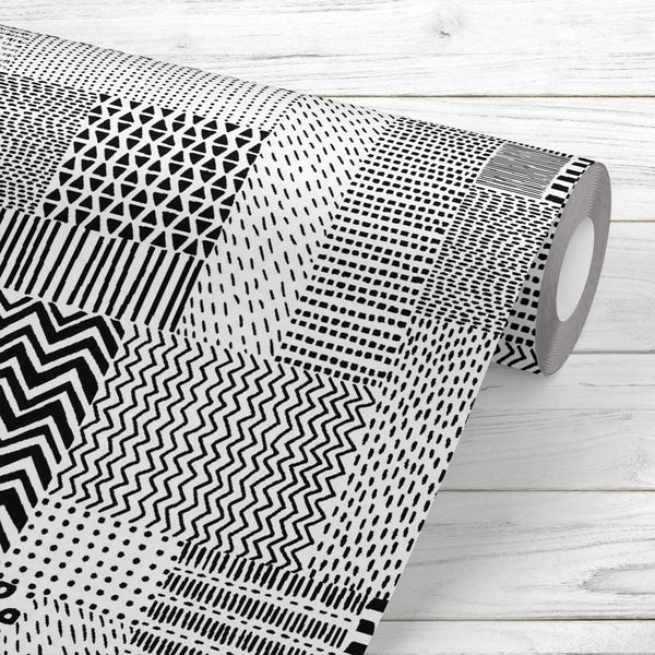 Black & White Pattern D1 Wallpaper Roll-Wallpapers Peel & Stick-WAL_PA-IC 5016989 IC 5016989, Abstract Expressionism, Abstracts, African, American, Ancient, Art and Paintings, Aztec, Black, Black and White, Culture, Decorative, Digital, Digital Art, Drawing, Ethnic, Fashion, Geometric, Geometric Abstraction, Graphic, Historical, Illustrations, Medieval, Mexican, Patterns, Semi Abstract, Signs, Signs and Symbols, Sketches, Traditional, Triangles, Tribal, Vintage, White, World Culture, pattern, d1, peel, stic