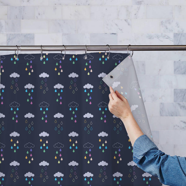 Rain Drop With Cloud Washable Waterproof Shower Curtain-Shower Curtains-CUR_SH_EL-IC 5016995 IC 5016995, Art and Paintings, Digital, Digital Art, Graphic, Illustrations, Nature, Patterns, Scenic, Signs, Signs and Symbols, rain, drop, with, cloud, washable, waterproof, polyester, shower, curtain, eyelets, art, background, blue, climate, cloudy, sky, cold, cute, dash, line, design, illustration, pattern, drops, repeat, seamless, storm, textile, texture, vector, wallpaper, water, weather, wet, artzfolio, showe