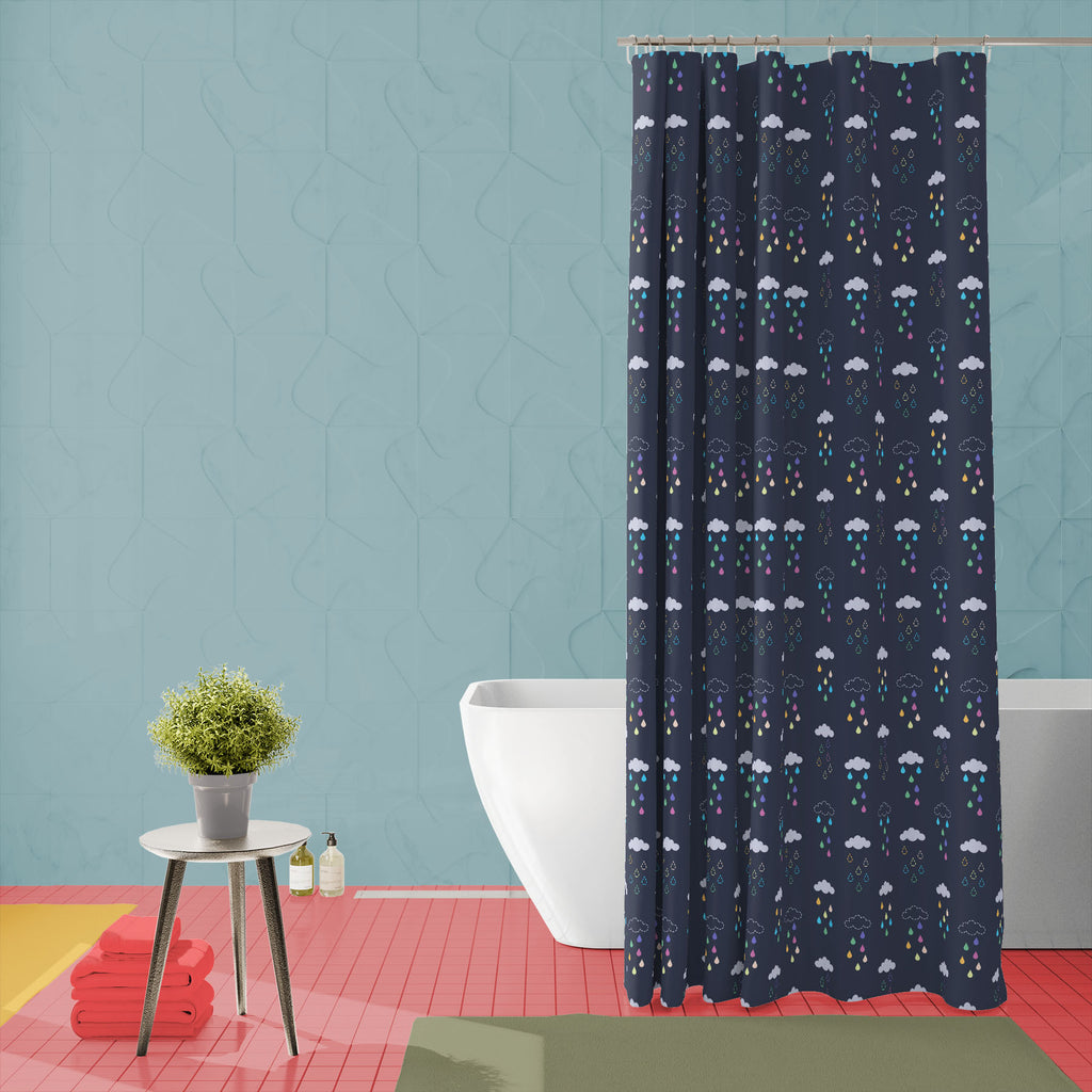 Rain Drop With Cloud Washable Waterproof Shower Curtain-Shower Curtains-CUR_SH_EL-IC 5016995 IC 5016995, Art and Paintings, Digital, Digital Art, Graphic, Illustrations, Nature, Patterns, Scenic, Signs, Signs and Symbols, rain, drop, with, cloud, washable, waterproof, shower, curtain, art, background, blue, climate, cloudy, sky, cold, cute, dash, line, design, illustration, pattern, drops, repeat, seamless, storm, textile, texture, vector, wallpaper, water, weather, wet, artzfolio, shower curtain, bathroom 