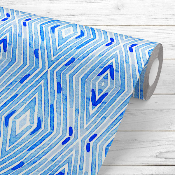 Blue Watercolor Stripes Wallpaper Roll-Wallpapers Peel & Stick-WAL_PA-IC 5016999 IC 5016999, Abstract Expressionism, Abstracts, Allah, Arabic, Art and Paintings, Aztec, Chevron, Culture, Diamond, Digital, Digital Art, Ethnic, Fashion, Geometric, Geometric Abstraction, Graphic, Ikat, Islam, Mandala, Paisley, Patterns, Persian, Pets, Semi Abstract, Signs, Signs and Symbols, Stripes, Traditional, Tribal, Watercolour, World Culture, blue, watercolor, peel, stick, vinyl, wallpaper, roll, non-pvc, self-adhesive, 