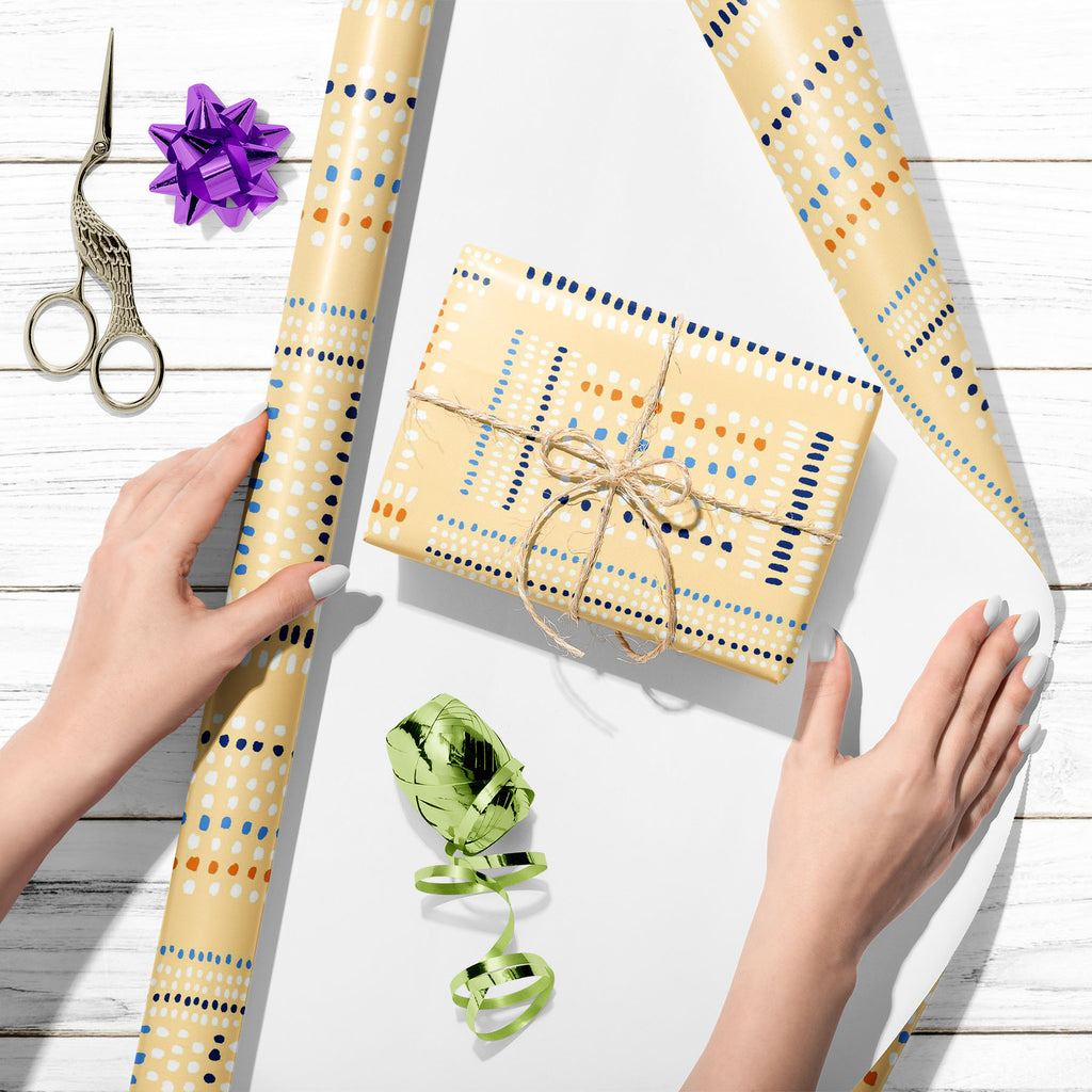 Tribal Stitches Mark Art & Craft Gift Wrapping Paper-Wrapping Papers-WRP_PP-IC 5017001 IC 5017001, Abstract Expressionism, Abstracts, Beverage, Black and White, Culture, Digital, Digital Art, Drawing, Ethnic, Folk Art, Geometric, Geometric Abstraction, Graphic, Illustrations, Kitchen, Modern Art, Patterns, Semi Abstract, Signs, Signs and Symbols, Stripes, Traditional, Tribal, White, World Culture, stitches, mark, art, craft, gift, wrapping, paper, abstract, background, beads, common, ground, cute, dark, blu