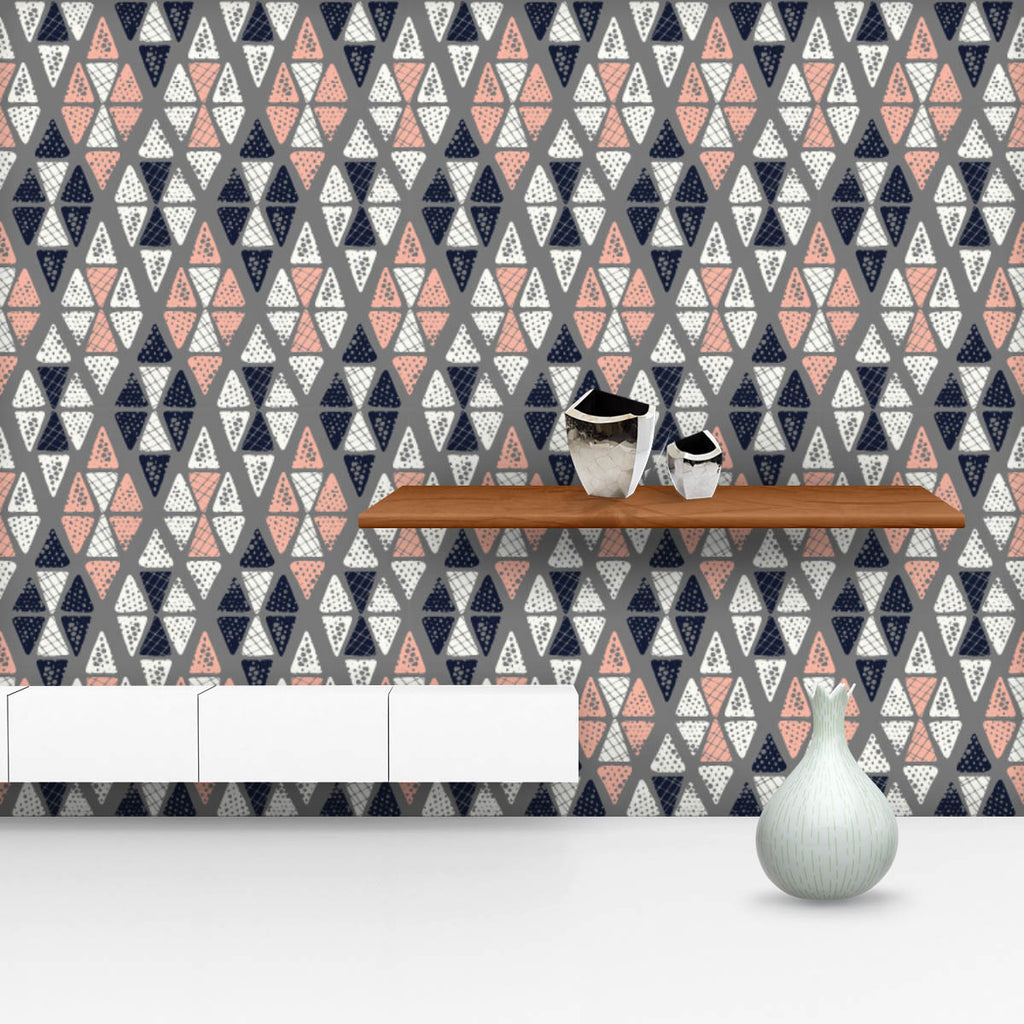 Tribal Textured Argyle Wallpaper Roll-Wallpapers Peel & Stick-WAL_PA-IC 5017007 IC 5017007, Abstract Expressionism, Abstracts, Beverage, Black and White, Culture, Digital, Digital Art, Drawing, Ethnic, Folk Art, Geometric, Geometric Abstraction, Graphic, Illustrations, Kitchen, Modern Art, Patterns, Semi Abstract, Signs, Signs and Symbols, Traditional, Triangles, Tribal, White, World Culture, textured, argyle, wallpaper, roll, abstract, background, common, ground, design, doodle, drawn, essential, exotic, f