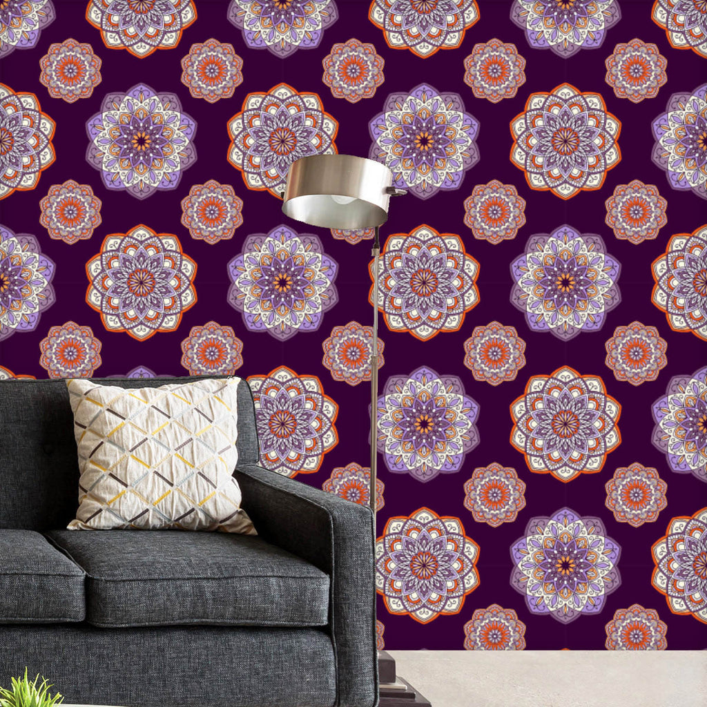 Floral Mandala Pattern Wallpaper Roll-Wallpapers Peel & Stick-WAL_PA-IC 5017009 IC 5017009, Abstract Expressionism, Abstracts, Allah, Ancient, Arabic, Art and Paintings, Asian, Botanical, Circle, Culture, Decorative, Digital, Digital Art, Ethnic, Floral, Flowers, Geometric, Geometric Abstraction, Graphic, Hand Drawn, Historical, Illustrations, Indian, Islam, Mandala, Medieval, Moroccan, Nature, Patterns, Religion, Religious, Retro, Semi Abstract, Signs, Signs and Symbols, Traditional, Tribal, Turkish, Vinta