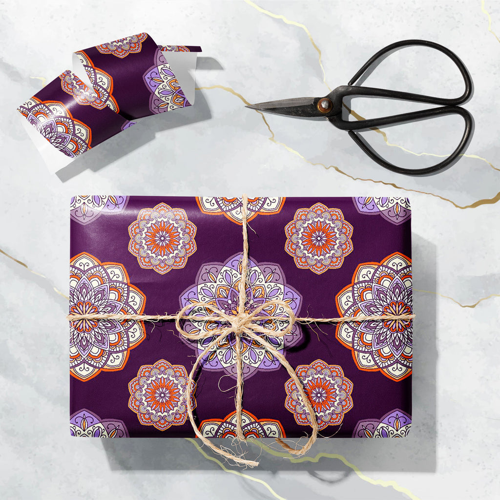 Floral Mandala Pattern Art & Craft Gift Wrapping Paper-Wrapping Papers-WRP_PP-IC 5017009 IC 5017009, Abstract Expressionism, Abstracts, Allah, Ancient, Arabic, Art and Paintings, Asian, Botanical, Circle, Culture, Decorative, Digital, Digital Art, Ethnic, Floral, Flowers, Geometric, Geometric Abstraction, Graphic, Hand Drawn, Historical, Illustrations, Indian, Islam, Mandala, Medieval, Moroccan, Nature, Patterns, Religion, Religious, Retro, Semi Abstract, Signs, Signs and Symbols, Traditional, Tribal, Turki