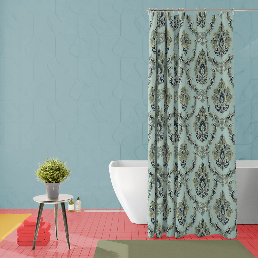 Paisley Style Washable Waterproof Shower Curtain-Shower Curtains-CUR_SH_EL-IC 5017024 IC 5017024, Abstract Expressionism, Abstracts, Ancient, Art and Paintings, Botanical, Culture, Decorative, Digital, Digital Art, Ethnic, Fashion, Floral, Flowers, Graphic, Historical, Illustrations, Indian, Medieval, Modern Art, Nature, Paisley, Patterns, Persian, Pets, Retro, Semi Abstract, Signs, Signs and Symbols, Traditional, Tribal, Turkish, Vintage, World Culture, style, washable, waterproof, shower, curtain, pattern