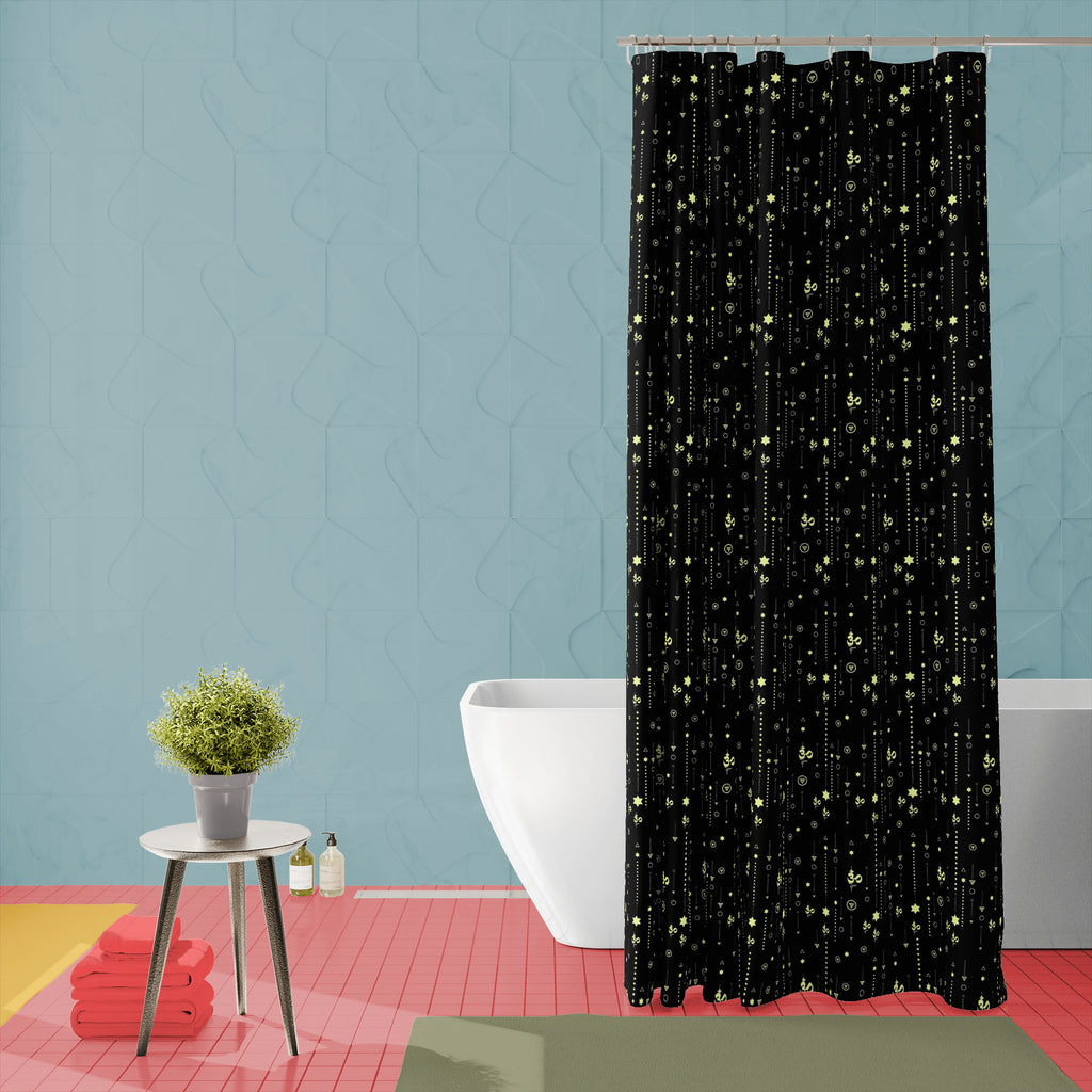 Isoteric Matrix Symbols Washable Waterproof Shower Curtain-Shower Curtains-CUR_SH_EL-IC 5017041 IC 5017041, Abstract Expressionism, Abstracts, Black and White, Buddhism, Digital, Digital Art, Graphic, Health, Hinduism, Illustrations, Modern Art, Patterns, Religion, Religious, Semi Abstract, Signs, Signs and Symbols, Spiritual, Symbols, White, isoteric, matrix, washable, waterproof, shower, curtain, abstract, algorithm, aum, background, binary, code, coding, concept, east, effect, element, formula, harmony, 