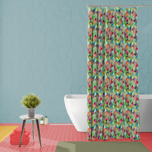 Abstract Plaid Pattern Washable Waterproof Shower Curtain-Shower Curtains-CUR_SH_EL-IC 5017054 IC 5017054, Abstract Expressionism, Abstracts, Art and Paintings, Check, Culture, Ethnic, Fashion, Geometric, Geometric Abstraction, Holidays, Illustrations, Patterns, Plaid, Retro, Semi Abstract, Signs, Signs and Symbols, Stripes, Traditional, Tribal, Watercolour, World Culture, abstract, pattern, washable, waterproof, polyester, shower, curtain, eyelets, art, background, harlequin, seamless, textile, watercolor,