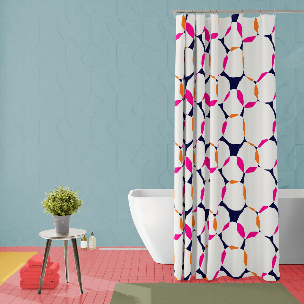 Abstract Geometric Shapes D3 Washable Waterproof Shower Curtain-Shower Curtains-CUR_SH_EL-IC 5017059 IC 5017059, Abstract Expressionism, Abstracts, Art and Paintings, Black, Black and White, Collages, Decorative, Digital, Digital Art, Dots, Fashion, Geometric, Geometric Abstraction, Graphic, Illustrations, Modern Art, Nautical, Patterns, Retro, Semi Abstract, Signs, Signs and Symbols, White, abstract, shapes, d3, washable, waterproof, shower, curtain, art, background, pink, backdrop, blue, bright, collage, 