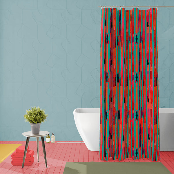 Bauhaus Pattern Stripes D2 Washable Waterproof Shower Curtain-Shower Curtains-CUR_SH_EL-IC 5017069 IC 5017069, Abstract Expressionism, Abstracts, African, Art and Paintings, Cubism, Culture, Digital, Digital Art, Ethnic, Fashion, Geometric, Geometric Abstraction, Graphic, Illustrations, Modern Art, Patterns, Semi Abstract, Splatter, Stripes, Traditional, Tribal, Watercolour, World Culture, bauhaus, pattern, d2, washable, waterproof, polyester, shower, curtain, eyelets, seamless, abstract, acrylic, artist, a