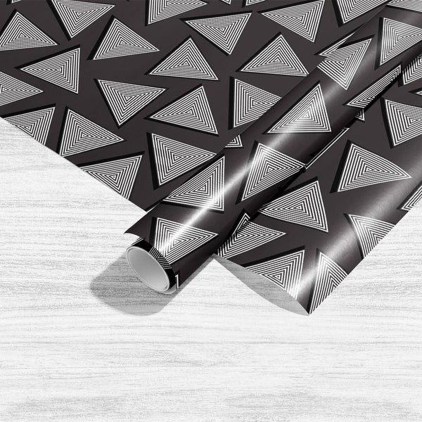 Black White Triangles Art & Craft Gift Wrapping Paper-Wrapping Papers-WRP_PP-IC 5017088 IC 5017088, Abstract Expressionism, Abstracts, Allah, Ancient, Arabic, Architecture, Art and Paintings, Asian, Automobiles, Black, Black and White, Culture, Decorative, Diamond, Digital, Digital Art, Ethnic, Flags, Geometric, Geometric Abstraction, Graphic, Historical, Illustrations, Indian, Islam, Landmarks, Marble and Stone, Medieval, Modern Art, Mughal Art, Patterns, People, Places, Retro, Semi Abstract, Signs, Signs 