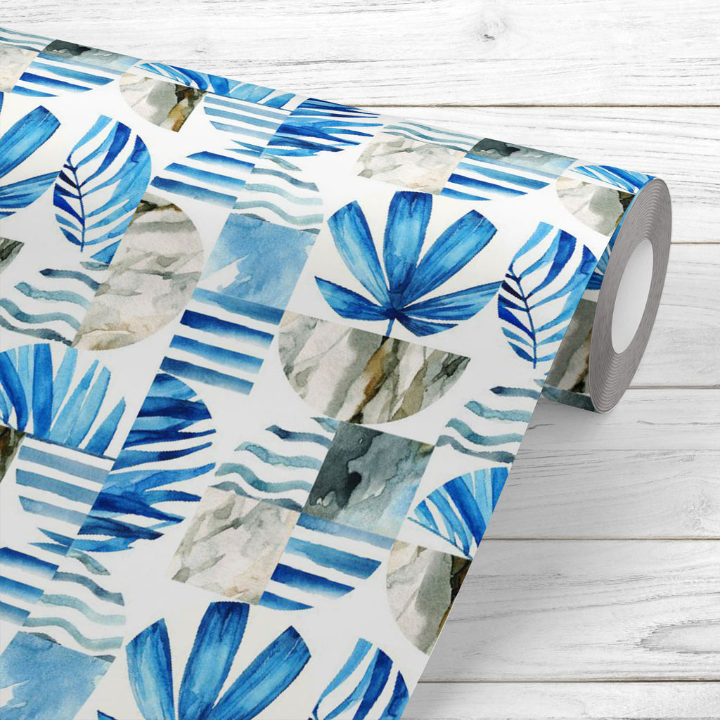 Abstract Tropical Leaves D1 Wallpaper Roll - Wallpapers Peel & Stick - ArtzFolio.com