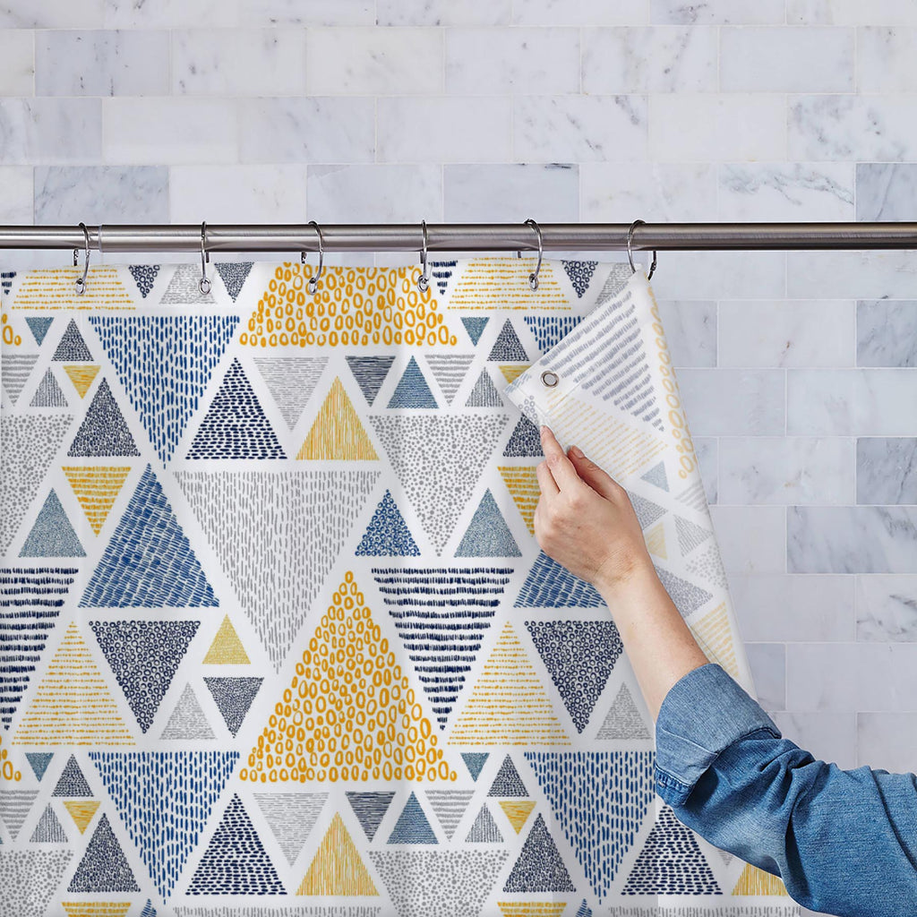 Doodle Style Triangles Washable Waterproof Shower Curtain-Shower Curtains-CUR_SH_EL-IC 5017126 IC 5017126, Abstract Expressionism, Abstracts, Ancient, Art and Paintings, Aztec, Black and White, Digital, Digital Art, Dots, Fashion, Geometric, Geometric Abstraction, Graphic, Hipster, Historical, Illustrations, Medieval, Modern Art, Patterns, Retro, Semi Abstract, Signs, Signs and Symbols, Triangles, Vintage, White, doodle, style, washable, waterproof, shower, curtain, cute, modern, pattern, seamless, vector, 