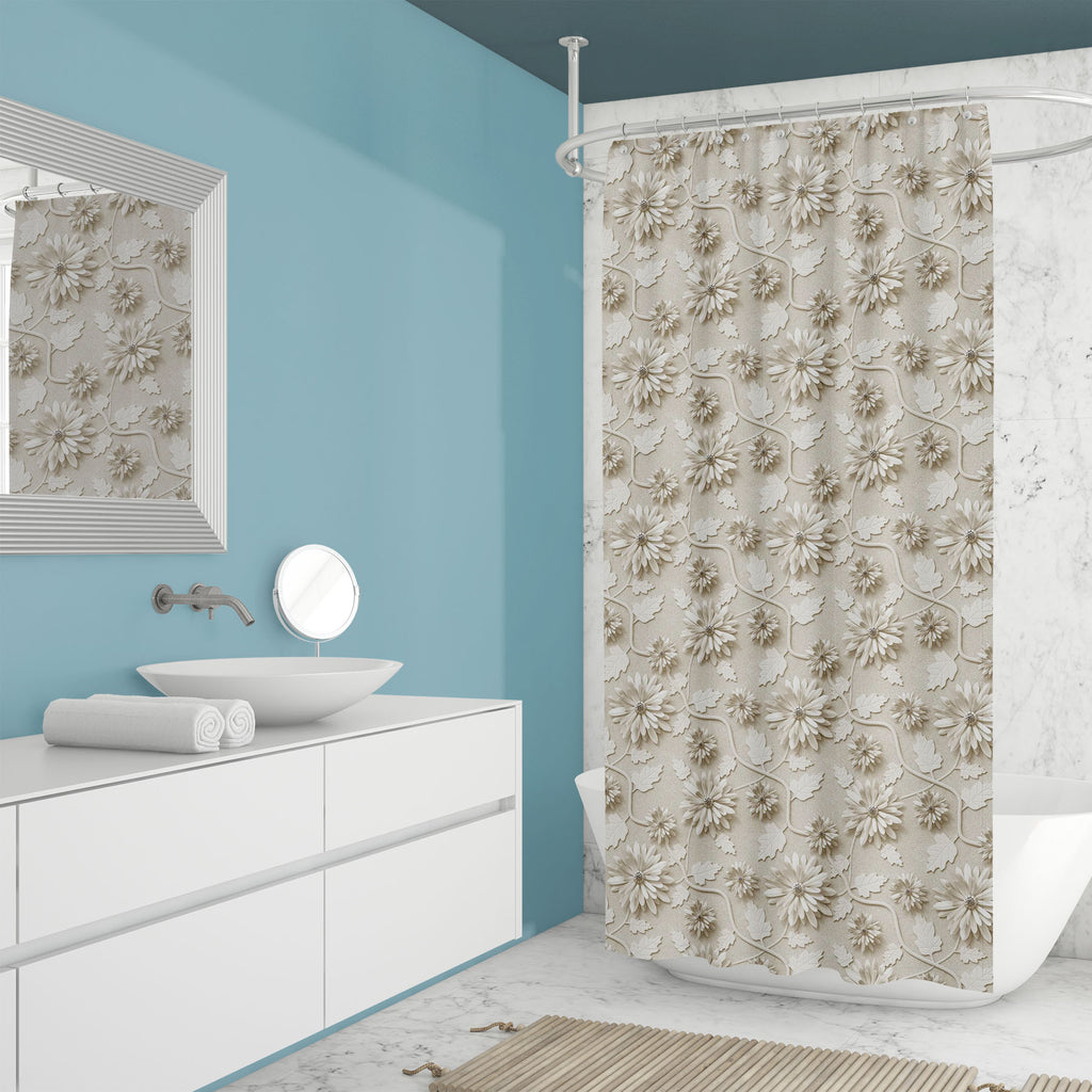 3D Chrysanthemum Flowers Washable Waterproof Shower Curtain-Shower Curtains-CUR_SH_EL-IC 5017143 IC 5017143, 3D, Abstract Expressionism, Abstracts, Ancient, Art and Paintings, Black and White, Botanical, Decorative, Floral, Flowers, Historical, Illustrations, Medieval, Nature, Patterns, Retro, Scenic, Semi Abstract, Signs, Signs and Symbols, Vintage, White, chrysanthemum, washable, waterproof, shower, curtain, wallpaper, pattern, abstract, seamless, background, flower, wall, paper, art, cardboard, brown, de