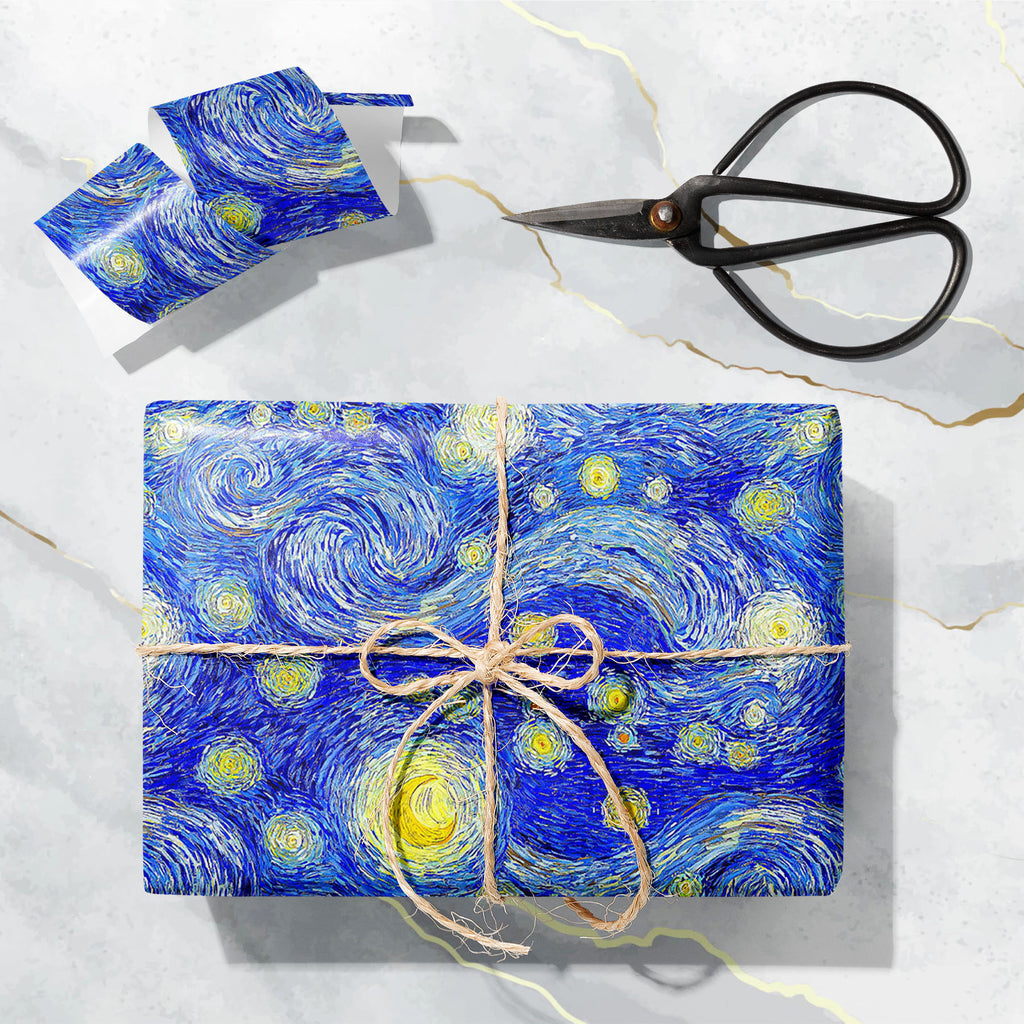 Glowing Moon and Stars Art & Craft Gift Wrapping Paper-Wrapping Papers-WRP_PP-IC 5017184 IC 5017184, Abstract Expressionism, Abstracts, Ancient, Art and Paintings, Automobiles, Cities, City Views, Digital, Digital Art, French, Graphic, Historical, Illustrations, Impressionism, Landmarks, Medieval, Paintings, Patterns, Places, Semi Abstract, Signs, Signs and Symbols, Stars, Transportation, Travel, Vehicles, Vintage, glowing, moon, and, art, craft, gift, wrapping, paper, gogh, van, night, starry, seamless, pa