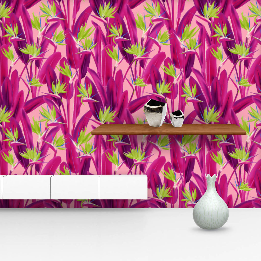 Jungle Tropical Jungle Wallpaper Roll-Wallpapers Peel & Stick-WAL_PA-IC 5017190 IC 5017190, African, Birds, Botanical, Digital, Digital Art, Floral, Flowers, Graphic, Illustrations, Nature, Patterns, Scenic, Signs, Signs and Symbols, Tropical, jungle, wallpaper, roll, backdrop, background, bird, of, paradise, blooming, blossom, botanic, bouquet, branch, colorful, crane, flower, design, detailed, exotic, fabric, flora, green, leaves, leaf, natural, pattern, petal, pink, plant, realistic, reginae, repeating, 