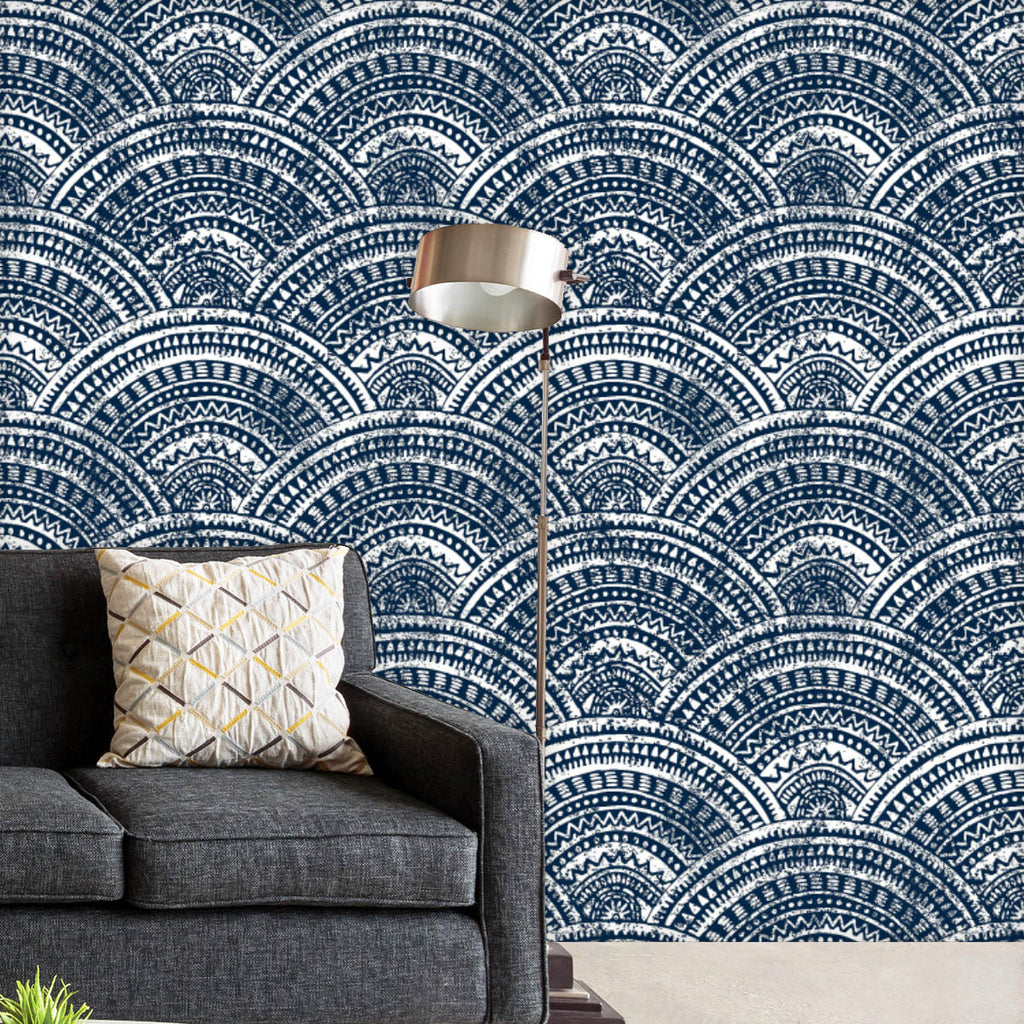 Japanese Seigaiha Pattern Wallpaper Roll-Wallpapers Peel & Stick-WAL_PA-IC 5017191 IC 5017191, Abstract Expressionism, Abstracts, African, Ancient, Art and Paintings, Aztec, Black and White, Culture, Decorative, Digital, Digital Art, Drawing, Ethnic, Fashion, Geometric, Geometric Abstraction, Graphic, Historical, Ikat, Illustrations, Indian, Japanese, Medieval, Mexican, Patterns, Retro, Semi Abstract, Signs, Signs and Symbols, Traditional, Tribal, Vintage, Watercolour, White, World Culture, seigaiha, patter