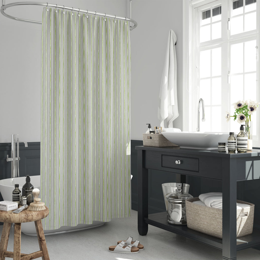 Hand Drawn Wavy Uneven Vertical Stripes Washable Waterproof Shower Curtain-Shower Curtains-CUR_SH_EL-IC 5017206 IC 5017206, Abstract Expressionism, Abstracts, Arrows, Black and White, Digital, Digital Art, Geometric, Geometric Abstraction, Graphic, Hand Drawn, Illustrations, Modern Art, Patterns, Semi Abstract, Signs, Signs and Symbols, Stripes, White, hand, drawn, wavy, uneven, vertical, washable, waterproof, shower, curtain, abstract, backdrop, background, beige, blue, classic, curved, cute, design, elega