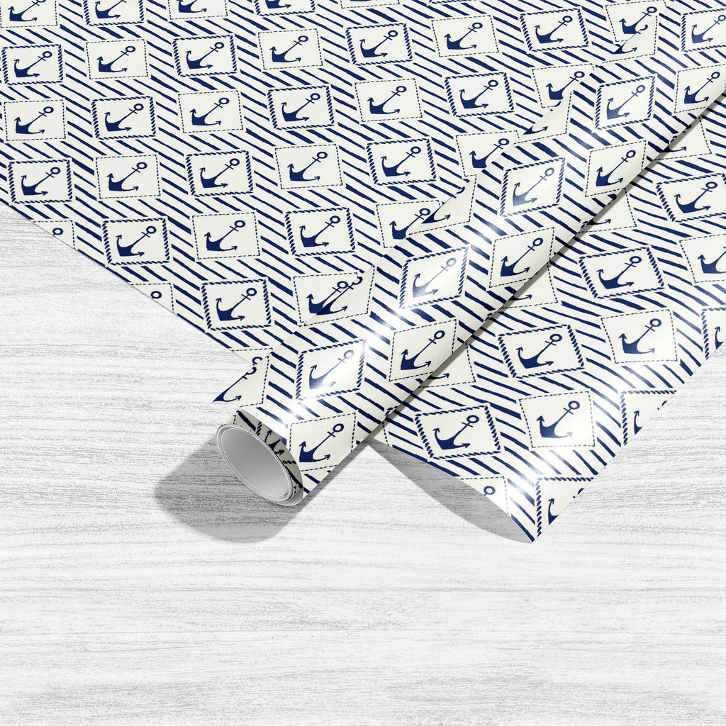 Anchors & Stripes Art & Craft Gift Wrapping Paper-Wrapping Papers-WRP_PP-IC 5017219 IC 5017219, Abstract Expressionism, Abstracts, Ancient, Animated Cartoons, Art and Paintings, Baby, Caricature, Cartoons, Children, Diamond, Drawing, Hearts, Historical, Illustrations, Kids, Love, Medieval, Nautical, Patterns, Retro, Semi Abstract, Signs, Signs and Symbols, Stripes, Vintage, anchors, art, craft, gift, wrapping, paper, abstract, anchor, backdrop, background, blue, bright, cartoon, classy, cute, design, doodle