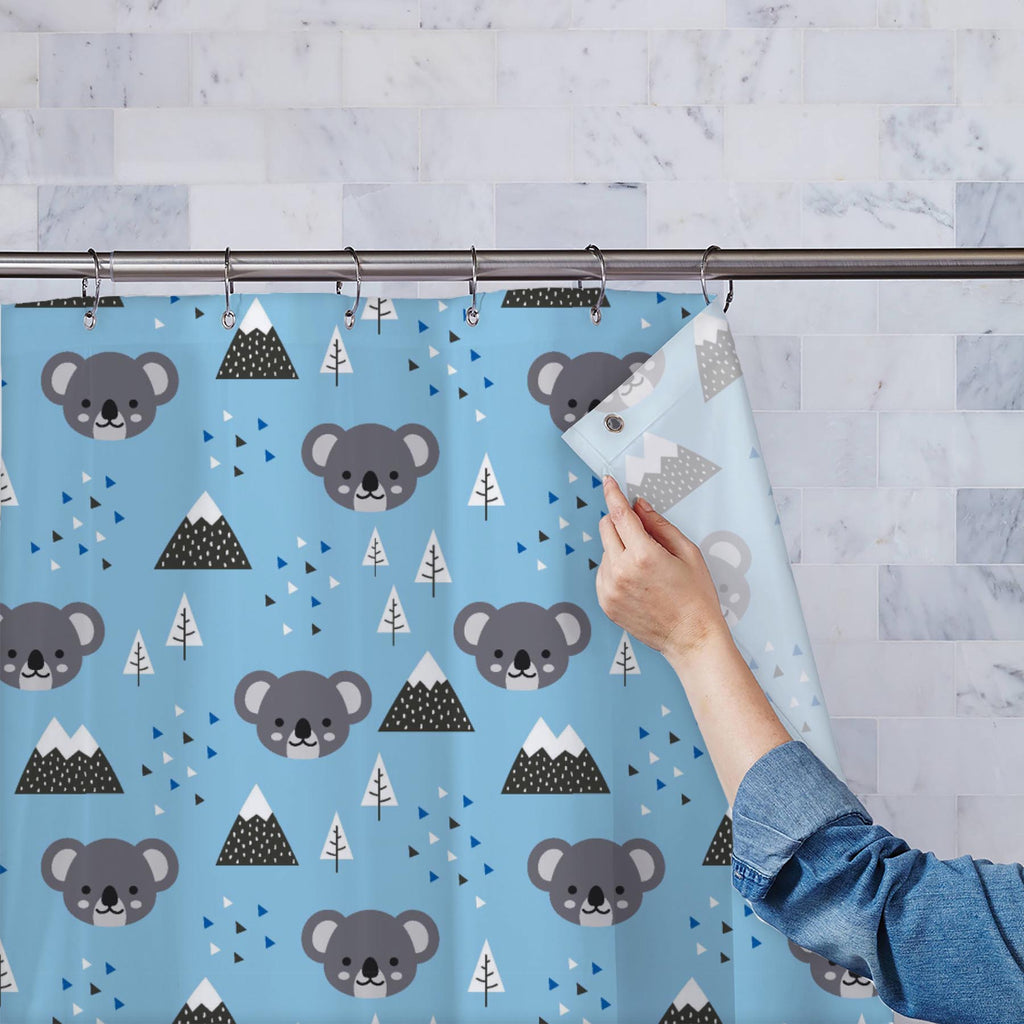 Scandinavian Koala Animal Washable Waterproof Shower Curtain-Shower Curtains-CUR_SH_EL-IC 5017220 IC 5017220, Animals, Animated Cartoons, Asian, Baby, Caricature, Cartoons, Children, Christianity, Digital, Digital Art, Dots, Graphic, Holidays, Illustrations, Kids, Modern Art, Mountains, Nature, Patterns, Scandinavian, Scenic, Triangles, Watercolour, Wildlife, koala, animal, washable, waterproof, shower, curtain, adorable, asia, background, bamboo, bear, cartoon, character, child, christmas, cloud, cute, doo