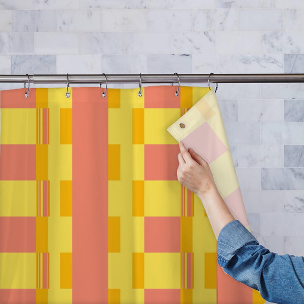 Abstract Bauhaus Pattern Washable Waterproof Shower Curtain-Shower Curtains-CUR_SH_EL-IC 5017238 IC 5017238, Abstract Expressionism, Abstracts, Ancient, Check, Collages, Digital, Digital Art, Geometric, Geometric Abstraction, Gingham, Graphic, Historical, Illustrations, Medieval, Patterns, Plaid, Retro, Semi Abstract, Signs, Signs and Symbols, Solid, Stripes, Vintage, abstract, bauhaus, pattern, washable, waterproof, polyester, shower, curtain, eyelets, backdrop, background, blocks, checkered, checks, colla