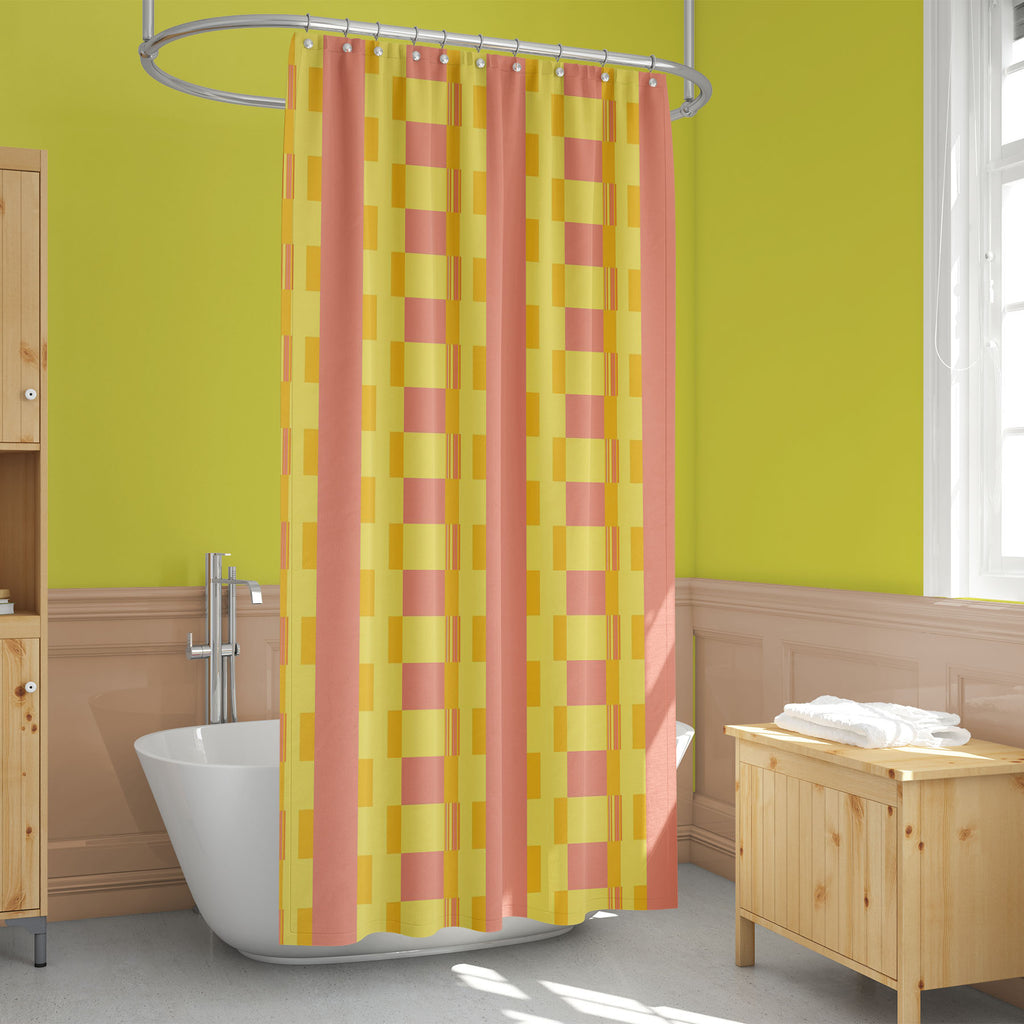 Abstract Bauhaus Pattern Washable Waterproof Shower Curtain-Shower Curtains-CUR_SH_EL-IC 5017238 IC 5017238, Abstract Expressionism, Abstracts, Ancient, Check, Collages, Digital, Digital Art, Geometric, Geometric Abstraction, Gingham, Graphic, Historical, Illustrations, Medieval, Patterns, Plaid, Retro, Semi Abstract, Signs, Signs and Symbols, Solid, Stripes, Vintage, abstract, bauhaus, pattern, washable, waterproof, shower, curtain, backdrop, background, blocks, checkered, checks, collage, color, colored, 