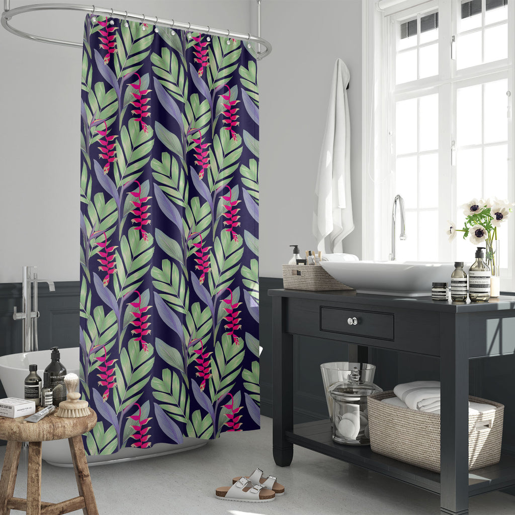 Tropical Heliconia Flowers Washable Waterproof Shower Curtain-Shower Curtains-CUR_SH_EL-IC 5017267 IC 5017267, Abstract Expressionism, Abstracts, Art and Paintings, Botanical, Fashion, Floral, Flowers, Hawaiian, Holidays, Illustrations, Nature, Patterns, Scenic, Semi Abstract, Signs, Signs and Symbols, Tropical, heliconia, washable, waterproof, shower, curtain, aloha, claw, flower, lobster, abstract, shirt, art, background, botanic, botany, design, element, fabric, false, flora, garden, greeting, hanging, h