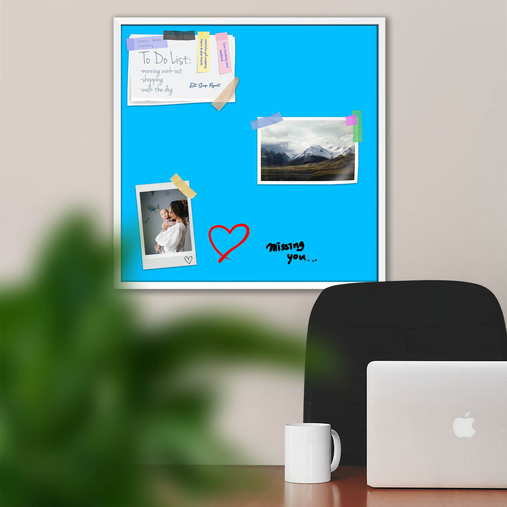 Blues & Cyans Family Deep Sky Blue Colour Framed Magnetic Dry Erase Board | Combo with Magnet Buttons & Markers-Magnetic Boards Framed-MGB_FR-IC 5017304 IC 5017304, Family, Solid, blues, cyans, deep, sky, blue, colour, framed, magnetic, dry, erase, board, combo, with, magnet, buttons, markers, artzfolio, white board, whiteboard, dry erase board, magnetic board, magnetic whiteboard, small whiteboard, whiteboard for kids, whiteboard for teaching, white board 2x3, whiteboard with stand, large whiteboard, white