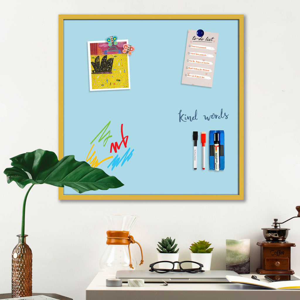 Blues & Cyans Family Light Blue Colour Framed Magnetic Dry Erase Board | Combo with Magnet Buttons & Markers-Magnetic Boards Framed-MGB_FR-IC 5017306 IC 5017306, Family, Solid, blues, cyans, light, blue, colour, framed, magnetic, dry, erase, board, combo, with, magnet, buttons, markers, artzfolio, white board, whiteboard, dry erase board, magnetic board, magnetic whiteboard, small whiteboard, whiteboard for kids, whiteboard for teaching, white board 2x3, whiteboard with stand, large whiteboard, white board 