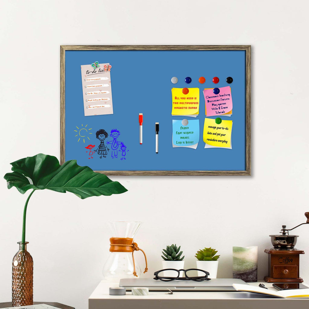 Blues & Cyans Family Steel Blue Colour Framed Magnetic Dry Erase Board | Combo with Magnet Buttons & Markers-Magnetic Boards Framed-MGB_FR-IC 5017318 IC 5017318, Family, Metallic, Solid, blues, cyans, steel, blue, colour, framed, magnetic, dry, erase, board, combo, with, magnet, buttons, markers, artzfolio, white board, whiteboard, dry erase board, magnetic board, magnetic whiteboard, small whiteboard, whiteboard for kids, whiteboard for teaching, white board 2x3, whiteboard with stand, large whiteboard, wh
