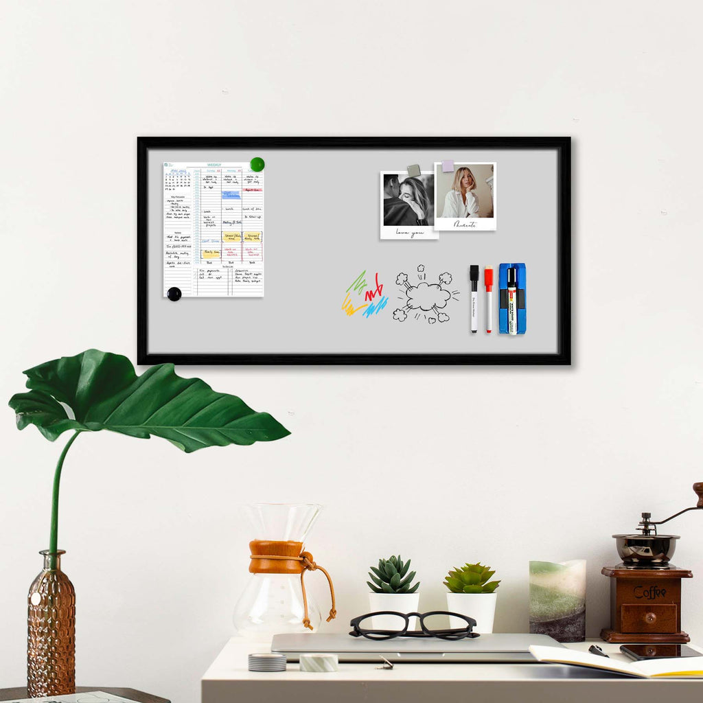 Greys Family Light Gray Colour Framed Magnetic Dry Erase Board | Combo with Magnet Buttons & Markers-Magnetic Boards Framed-MGB_FR-IC 5017367 IC 5017367, Family, Solid, greys, light, gray, colour, framed, magnetic, dry, erase, board, combo, with, magnet, buttons, markers, artzfolio, white board, whiteboard, dry erase board, magnetic board, magnetic whiteboard, small whiteboard, whiteboard for kids, whiteboard for teaching, white board 2x3, whiteboard with stand, large whiteboard, white board price, white bo