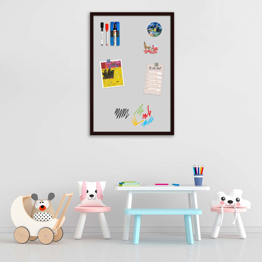 Greys Family Light Gray Colour Framed Magnetic Dry Erase Board | Combo with Magnet Buttons & Markers-Magnetic Boards Framed-MGB_FR-IC 5017367 IC 5017367, Family, Solid, greys, light, gray, colour, framed, magnetic, dry, erase, board, combo, with, magnet, buttons, markers, artzfolio, white board, whiteboard, dry erase board, magnetic board, magnetic whiteboard, small whiteboard, whiteboard for kids, whiteboard for teaching, white board 2x3, whiteboard with stand, large whiteboard, white board price, white bo