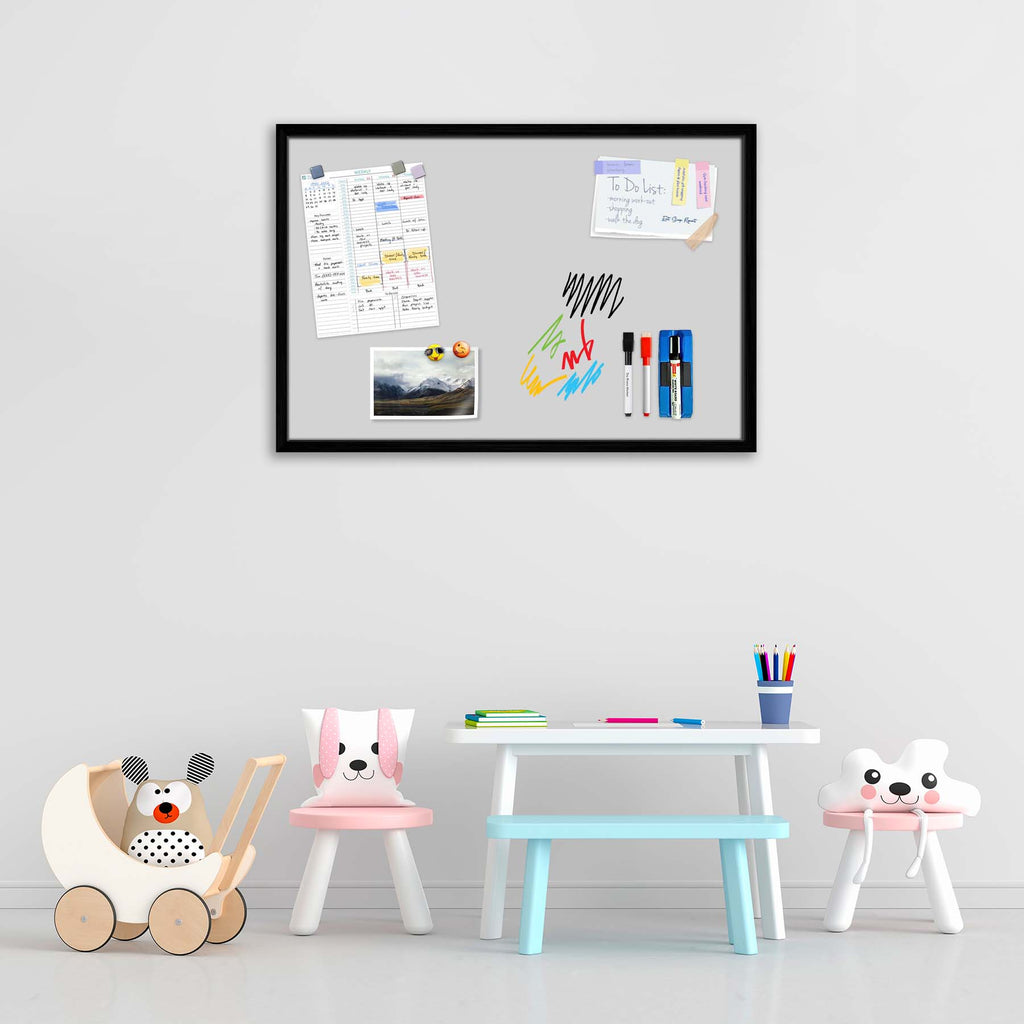 Greys Family Light Gray Colour Framed Magnetic Dry Erase Board | Combo with Magnet Buttons & Markers-Magnetic Boards Framed-MGB_FR-IC 5017367 IC 5017367, Family, Solid, greys, light, gray, colour, framed, magnetic, dry, erase, board, combo, with, magnet, buttons, markers, artzfolio, white board, whiteboard, dry erase board, magnetic board, magnetic whiteboard, small whiteboard, whiteboard for kids, whiteboard for teaching, white board 2x3, whiteboard with stand, large whiteboard, white board price, white bo