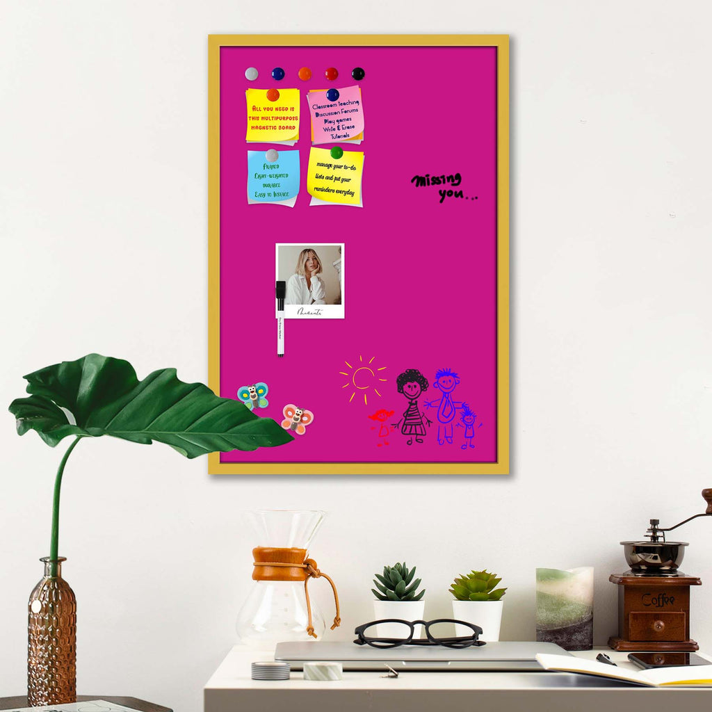 Pinks Family Medium Violet Red Colour Framed Magnetic Dry Erase Board | Combo with Magnet Buttons & Markers-Magnetic Boards Framed-MGB_FR-IC 5017380 IC 5017380, Family, Solid, pinks, medium, violet, red, colour, framed, magnetic, dry, erase, board, combo, with, magnet, buttons, markers, artzfolio, white board, whiteboard, dry erase board, magnetic board, magnetic whiteboard, small whiteboard, whiteboard for kids, whiteboard for teaching, white board 2x3, whiteboard with stand, large whiteboard, white board 